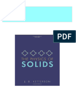 The Physics of Solids 1st Edition J.B. Ketterson 2024 Scribd Download