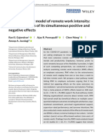 A Dual Pathway Model of Remote Work Intensity A Me