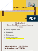 CSE4037 Reinforcement Learning: A Partially Observable Markov Decision Process