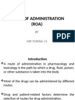 Route of Administration (Roa) PHM 303