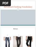 Advanced Clothing Vocabulary