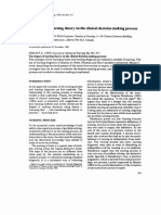 Journal of Advanced Nursing - September 1987 - PDH - The Impact of Nursing Theory On The Clinical Decision Making Process