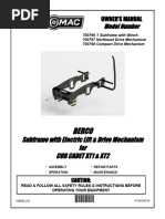 Berco: Subframe With Electric Lift & Drive Mechanism For Cub Cadet Xt1 & Xt2