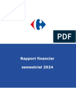 Carrefour - Rapport Financier Semestriel 2024