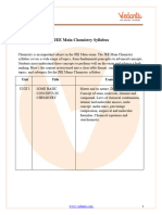 JEE Main Chemistry Syllabus 2025 - Detailed Topic-Wise Syllabus