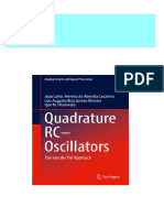 Quadrature RC Oscillators: The Van Der Pol Approach João Carlos Ferreira de Almeida Casaleiro Download PDF