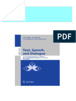 Full Download Text Speech and Dialogue 21st International Conference TSD 2018 Brno Czech Republic September 11 14 2018 Proceedings Petr Sojka PDF