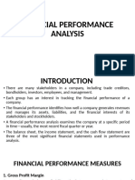 FINANCIAL PERFORMANCE Analysis