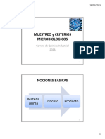 MUESTREO y Criterios Microbiológico 2023