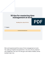 10 Tips For Mastering Time Management at Work - Lucidchart Blog