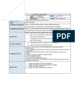 Bahasa Inggeris: Content Standard Learning Standard by The End of The Lesson, Pupils Will Be Able To