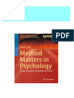 Full Method Matters in Psychology Essays in Applied Philosophy of Science Brian D. Haig Ebook All Chapters