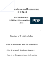 Atomic Structure Crystalline Solids Point Line Plane Indices Cms