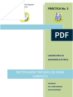 Practica 5 Rectificador Trifasico de Onda Completa