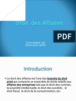 Droit Des Affaires INTRO ET PLAN