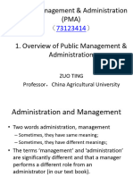 Public Management & Administration 1