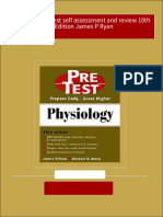 Physiology PreTest Self Assessment and Review 10th Ed Edition James P Ryan 2024 Scribd Download