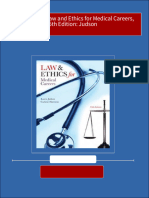 Instant Download Test Bank For Law and Ethics For Medical Careers, 5th Edition: Judson PDF All Chapter