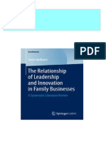 The Relationship of Leadership and Innovation in Family Businesses A Systematic Literature Review 1st Edition Swen Nadkarni (Auth.)