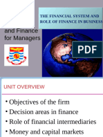 FTF 3 B - The Financial System and Role of Finance in Business