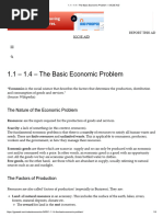 1.1 - 1.4 - The Basic Economic Problem - IGCSE AID