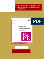 Ontario Curriculum Grades 1 8 Health and Physical Education Interim Edition 2010 Revised Ministry of Education All Chapters Instant Download