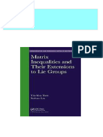 Instant Download Matrix Inequalities and Their Extensions To Lie Groups First Edition Liu PDF All Chapter