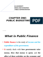 Chapter One Public Budettind and Finacal Ademinstration