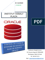 ORACLE Chapitre 1 Et 2