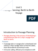 Passage Planning - Apraisal & Planning