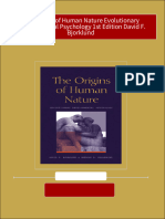 Full The Origins of Human Nature Evolutionary Developmental Psychology 1st Edition David F. Bjorklund Ebook All Chapters