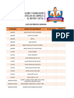 Lista de Precios Act