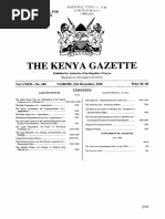 Ke Government Gazette Dated 2020 12 31 No 240