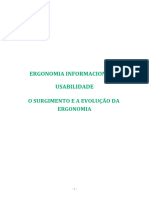 o Surgimento e A Evolução Da Ergonomia