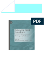 Educating Greek Americans Historical Perspectives and Contemporary Pathways Fevronia K. Soumakis 2024 Scribd Download