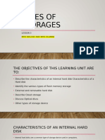 Types of Storages