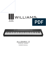 Williams Allegro III Keyboard Manual