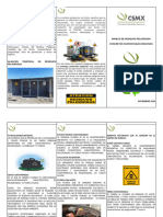 Triptico Manejo de Residuos Peligrosos
