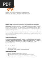 Informe, Creacion de Contenidos Comunicativos. 1 PDF