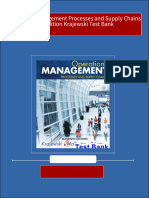 Full Operations Management Processes and Supply Chains 11th Edition Krajewski Test Bank All Chapters