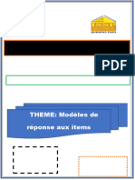 EXPOSE Modele de Reponse Aux Items Groupe 7