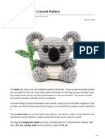 Koala Amigurumi Crochet Pattern