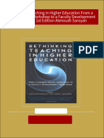 Rethinking Teaching in Higher Education From A Course Design Workshop To A Faculty Development Framework 1st Edition Alenoush Saroyan Download PDF