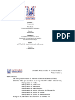 Unidad 2 Actividad 2 Presupuestos Operativos Industriales