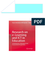 Research On e Learning and ICT in Education Technological Pedagogical and Instructional Perspectives Tassos Anastasios Mikropoulos