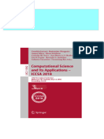 Full Download Computational Science and Its Applications ICCSA 2018 18th International Conference Melbourne VIC Australia July 2 5 2018 Proceedings Part III Osvaldo Gervasi PDF