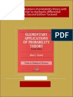 Elementary Applications of Probability Theory With An Introduction To Stochastic Differential Equations Second Edition Tuckwell