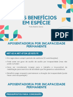 Dos Benefícios em Espécie