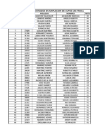 ASPIRANTES SELECCIONADOS DESPUES DE LA AMPLACION DE CUPOS UES FMOcc