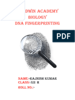 Dna Fingerprinting Bio Project